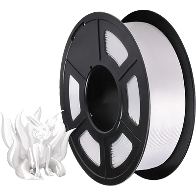 NV-3D-SILK-PLA-P-WHITE Филамент  Silk PLA+ White для 3D печати диаметр 1.75мм  длина 330 метров масса  1  кг