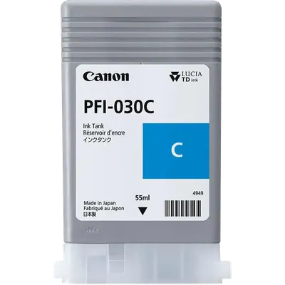 Картридж Canon PFI-030C 3490C001, голубой, 55мл