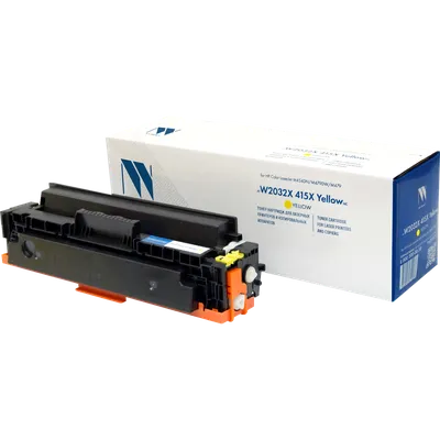Картридж NVP совместимый NV-W2032X 415X Yellow (БЕЗ ЧИПА) (БЕЗ ГАРАНТИИ) для HP Color LaserJet M454DN/M479DW/M479 (6000k)