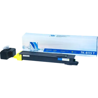 Картридж лазерный NV-Print NV-TK8115Y, для Kyocera EcoSys-M8124/EcoSys-M8130, желтый, 6000 стр.