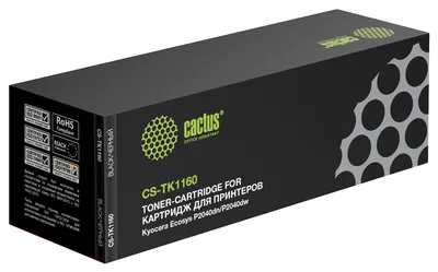 Картридж CACTUS CS-TK1160, черный, 7200стр.
