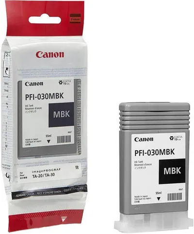 Картридж струйный Canon PFI-030MBK 3488C001АА черный матовый для Canon imagePROGRAF TA-20, TA-30, TM-240, TM-340