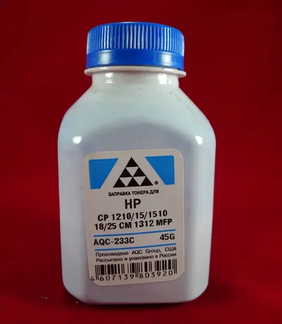 Тонер для картриджей CB541A/CE321A/CF211A Cyan (фл. 45г) AQC-США фас.Россия