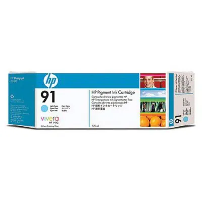 Картридж HP 91 Light Cyan Pigment для Designjet Z6100 Photo Printer 775-ml ( C9470A )