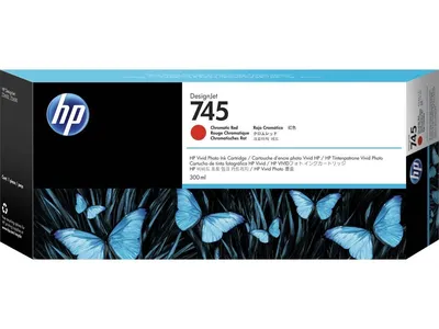 Картридж струйный для плоттера HP (F9K06A) Designjet Z2600/Z5600, №745, красный, 300 мл, оригинальный