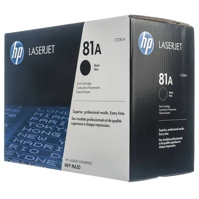 Тонер-картридж HP 81A Black для LJ Enterprise M604n/M604dn/M605n/M605dn/M605x/M606dn/M606x/M630dn/h/f/z/M605dnm (10500 стр) ( CF281A )