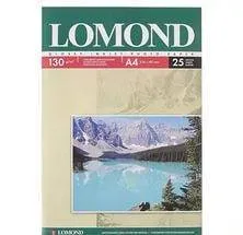 Фотобумага Lomond A4 130г/м2 глянцевая, 25 листов, односторонняя (0102041)